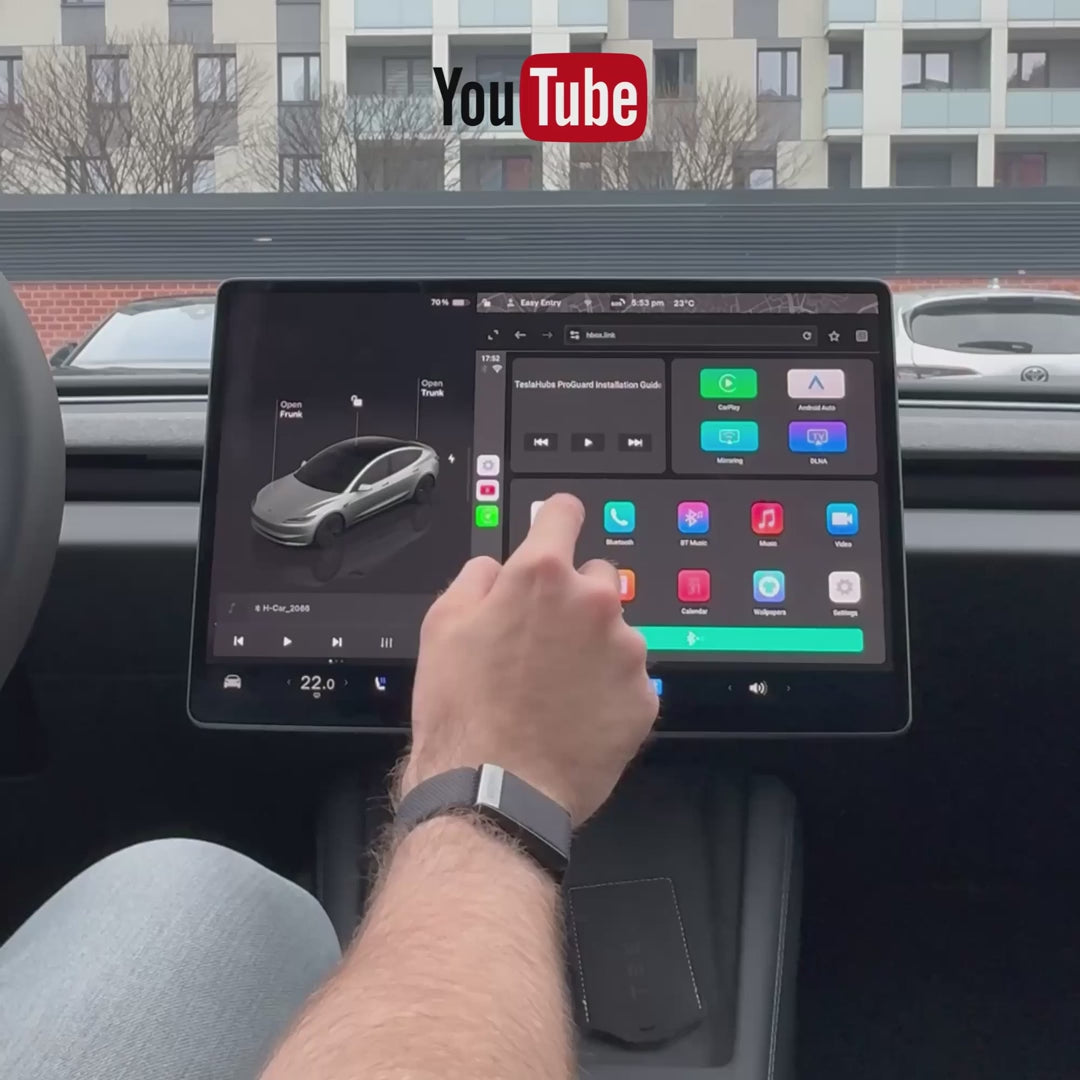 Elmotix™ CarPlay, Android Auto for Tesla (Model 3, Y, S, X & Cybertruck)